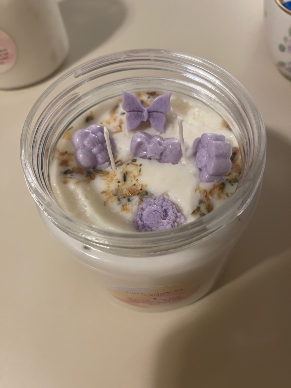 Lavender Floral Soy Candle - Women Bath & Body